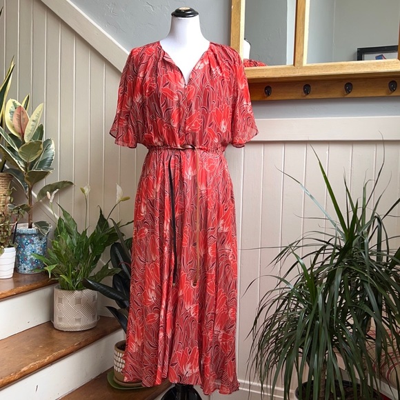 NWOT Banana Republic Belted Floral Maxi Dress - Picture 10 of 14